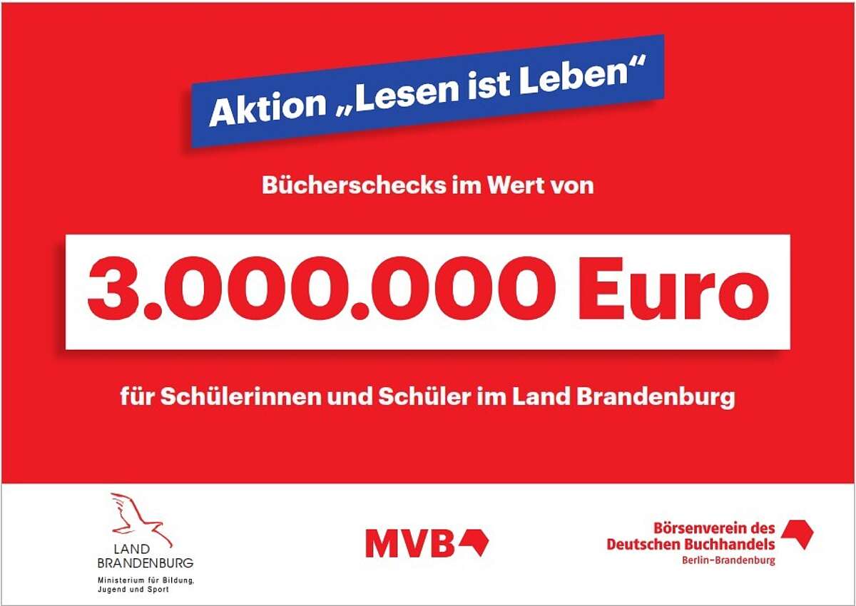 Werbebanner zur Aktion "Lesen ist Leben"
